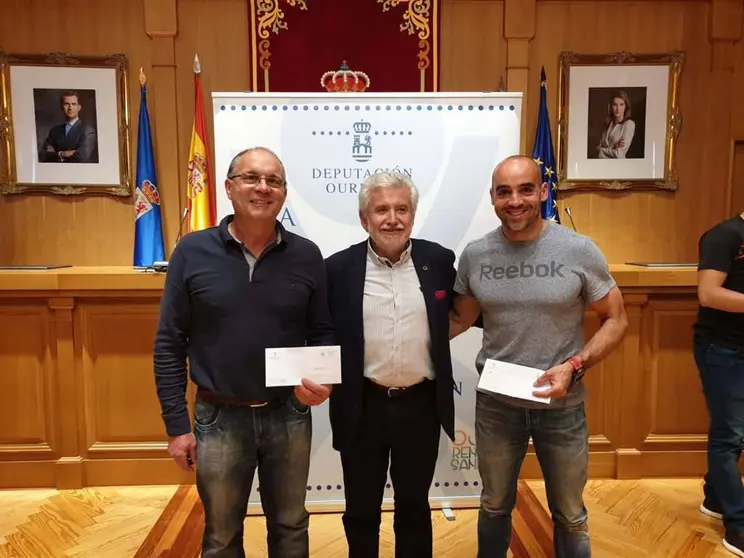 Pepe Ruiz, Rosendo Fernández e Jesús Rodríguez na entrega de Premios da Deputación